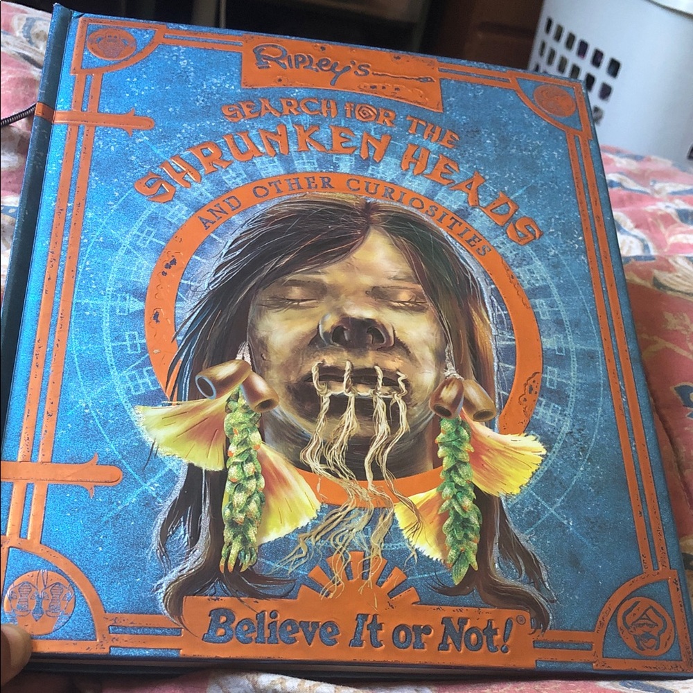 Search for the Shrunken Heads Kids Book - Blue & Orange